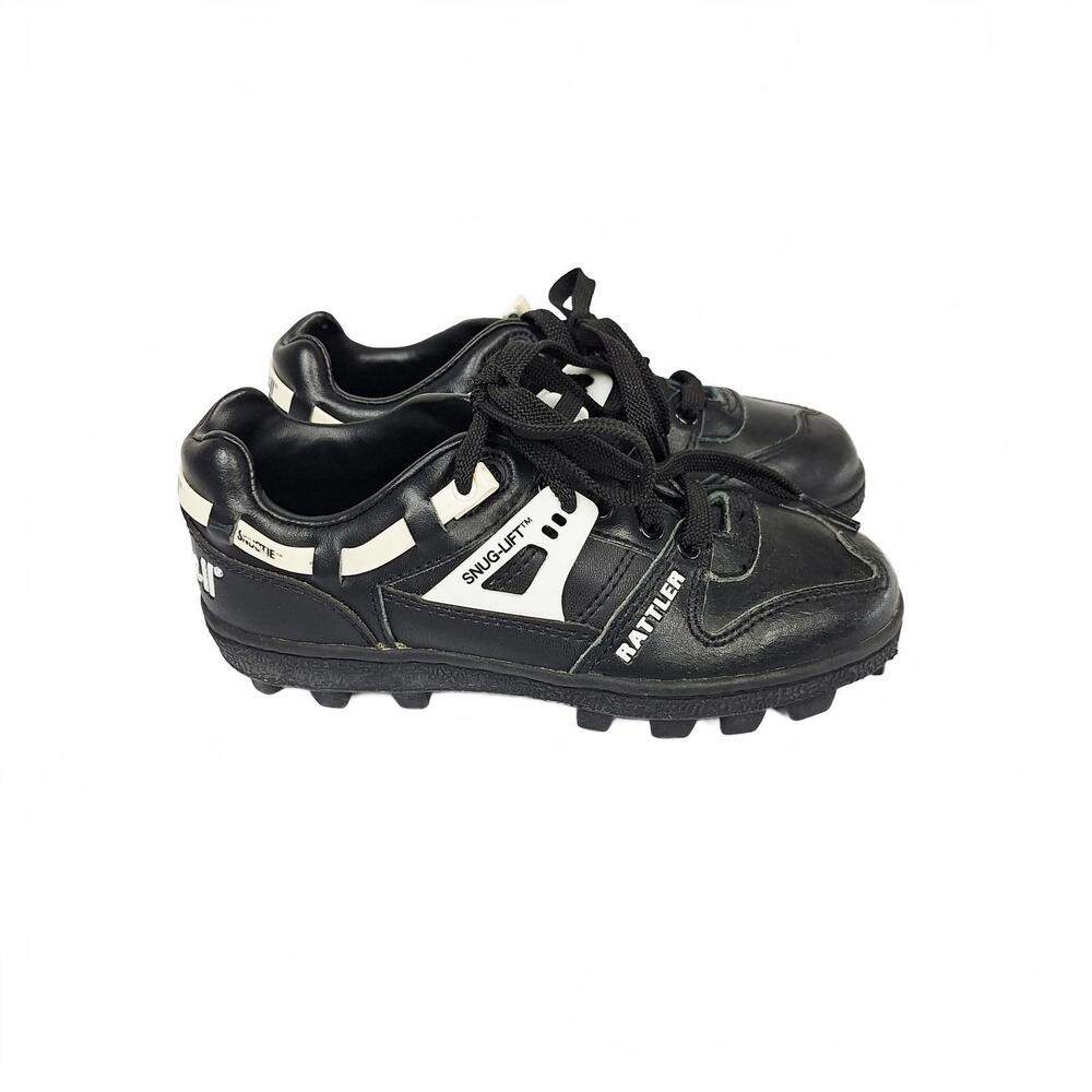 Riddell Rattler Snug-Lift‎ Smooth Tie Kids Football Cleats sz 1.5